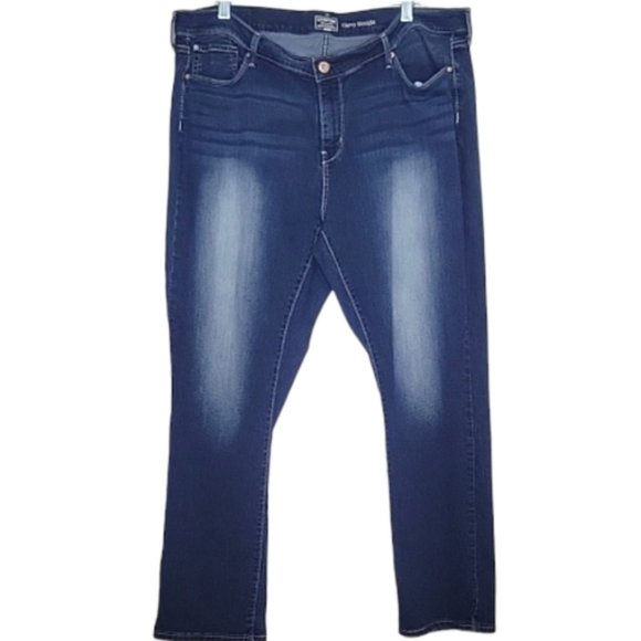 Levi Strauss Signature GOLD Curvy Straight Leg Jeans Size 24 Short - Picture 1 of 9